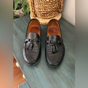 Allen Edmonds Black Leather Tassel Loafers